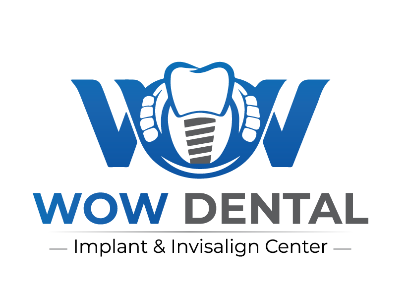 wow dental - dental impant - logo